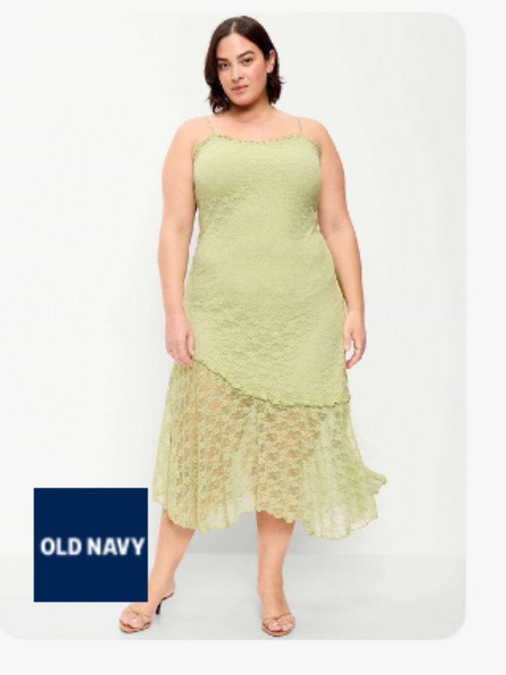 Old Navy Fit & Flare Lace Midi Dress